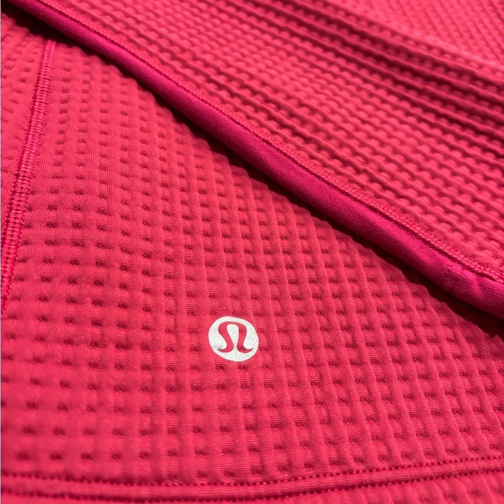 Lululemon Waffle-Knit Half-Zip Long-Sleeve Shirt Size 6 Like New Cozy Pullover - Picture 11 of 12